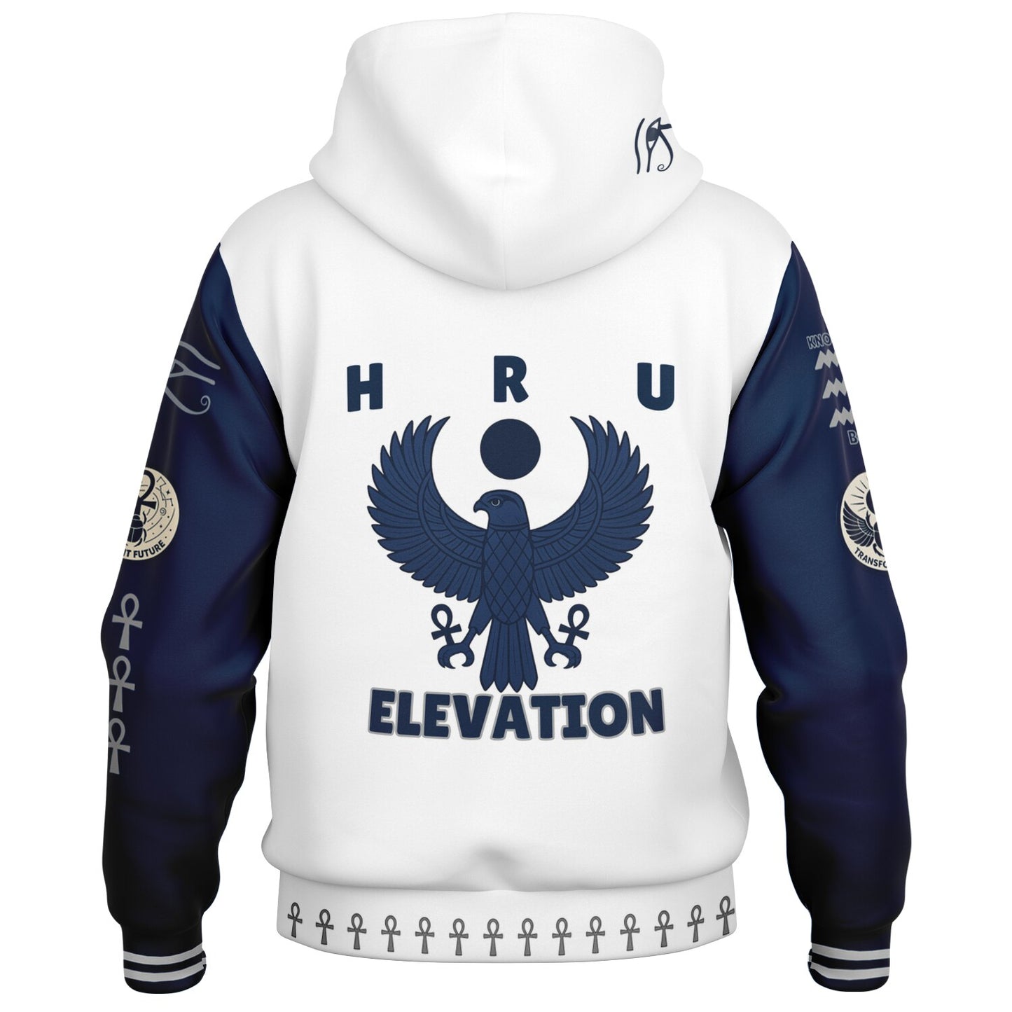 HRU ELEVATION Hooded Varsity Jacket 𓅆