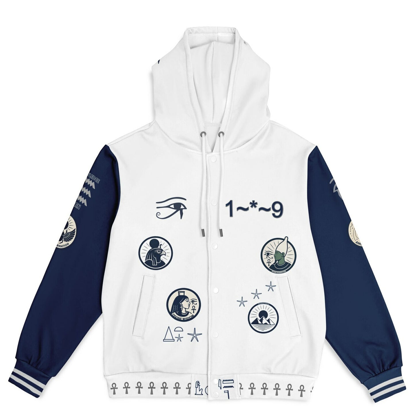 HRU ELEVATION Hooded Varsity Jacket 𓅆