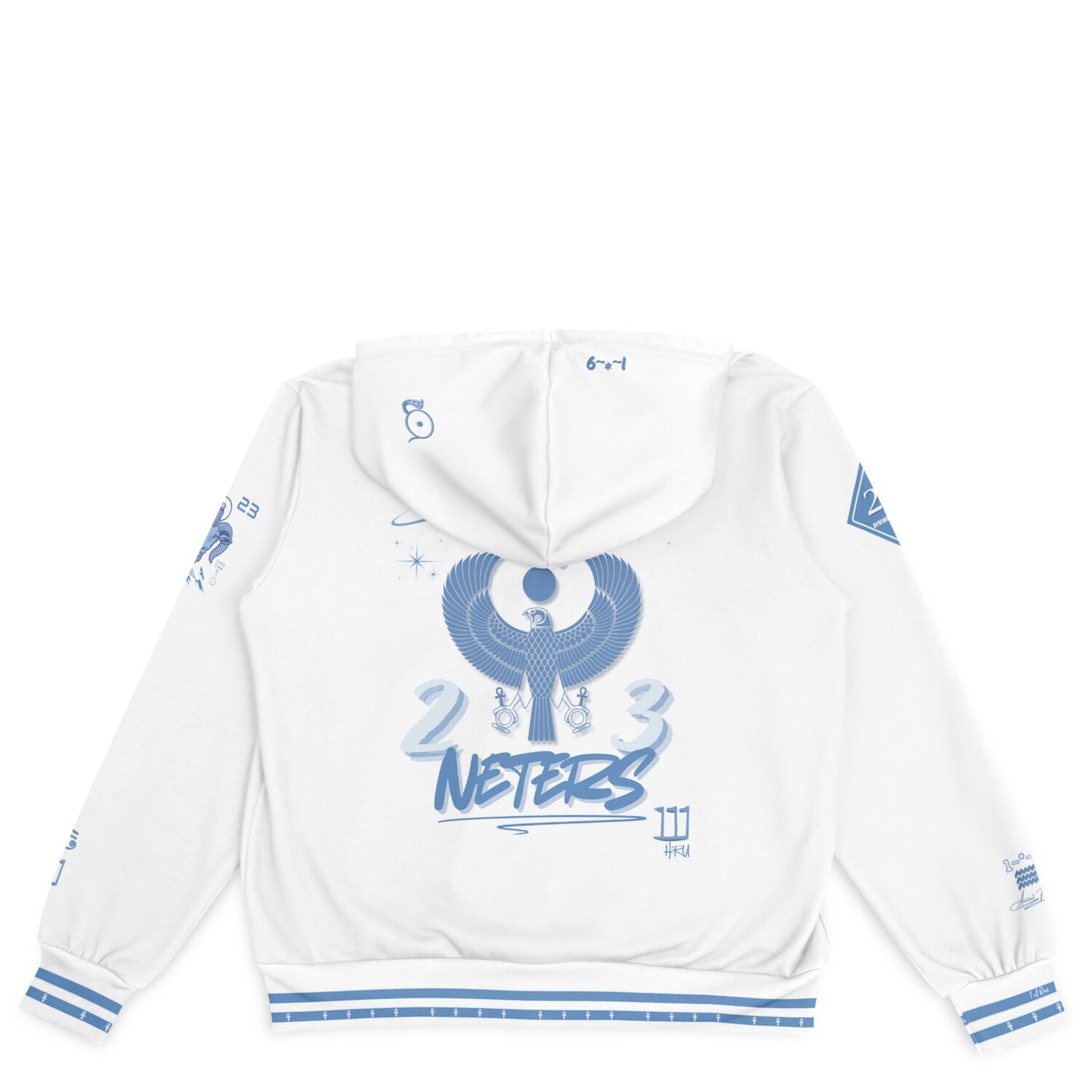Fly Neters Hooded Baseball Jacket — Ancient Future Edition