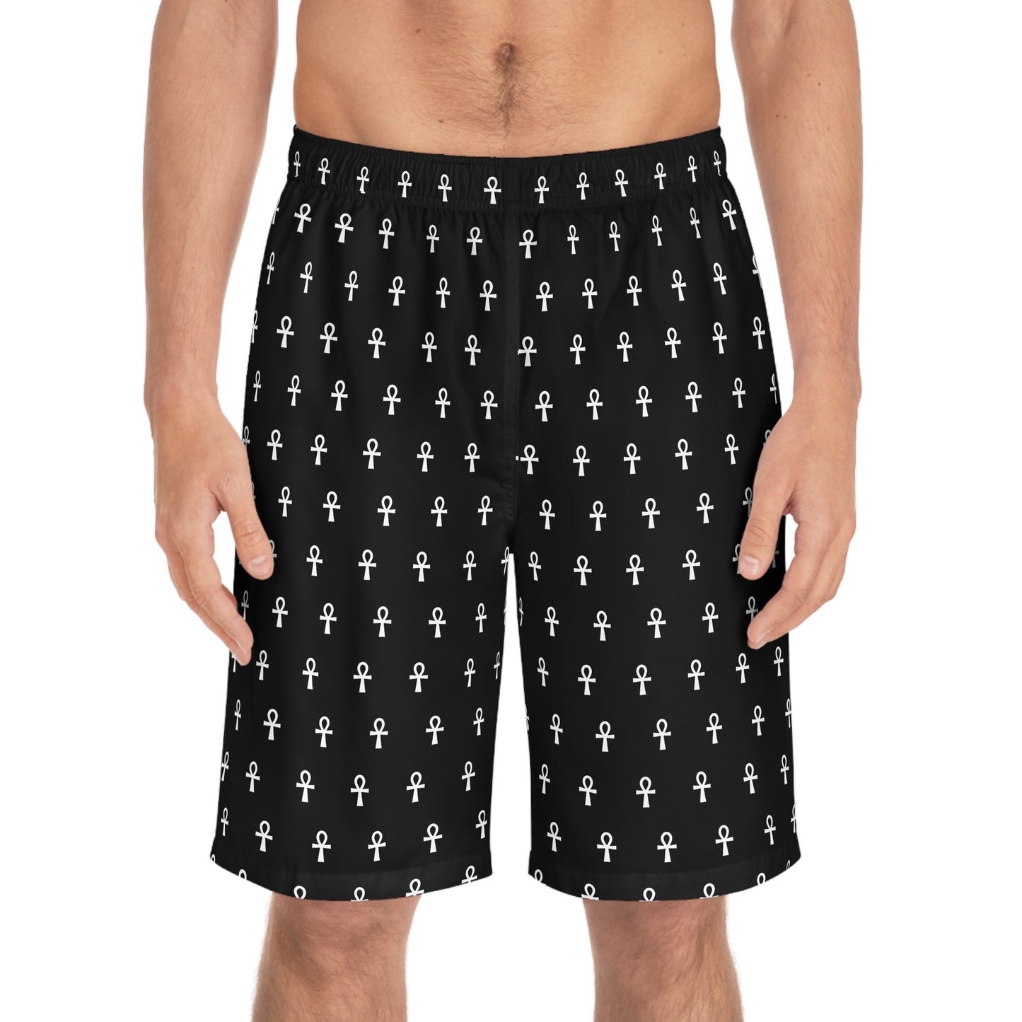 𓋹 Ankh Print Board Shorts