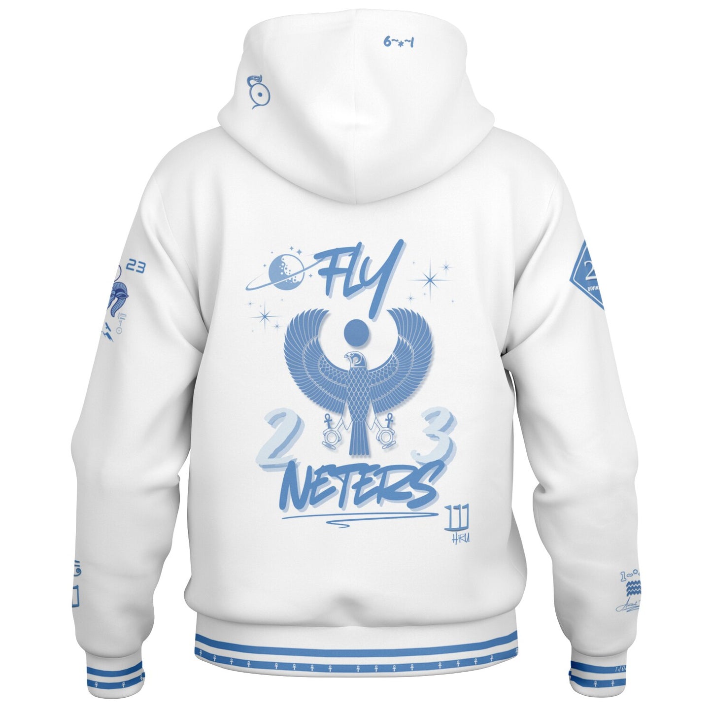 Fly Neters Hooded Baseball Jacket — Ancient Future Edition