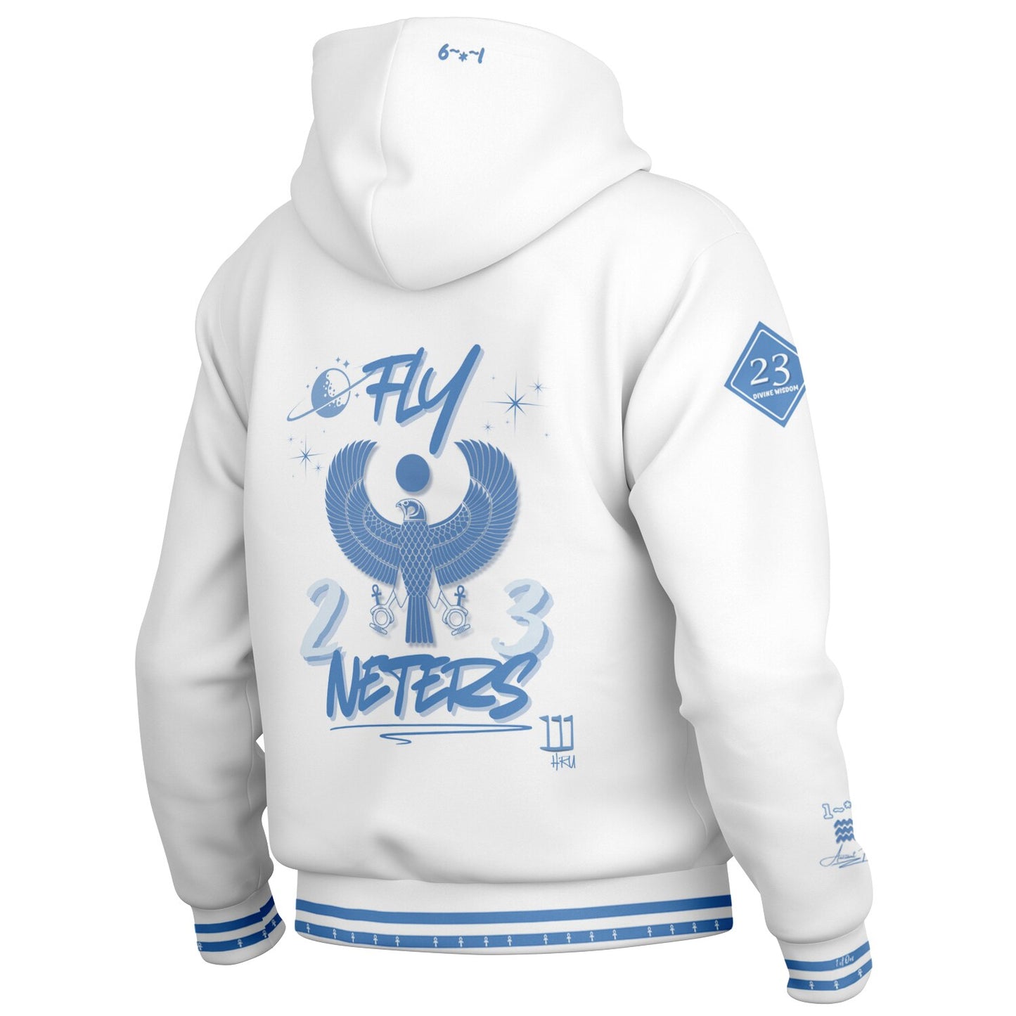 Fly Neters Hooded Baseball Jacket — Ancient Future Edition